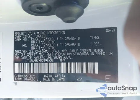 2021 Lexus Nx 300 F Sport from USA, damaged, VIN JTJSARBZXM2198728